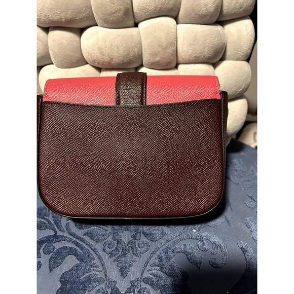 Coach Gemma Brown and Pink Jeweled Butterfly Close Crossbody - Picture 5 of 10